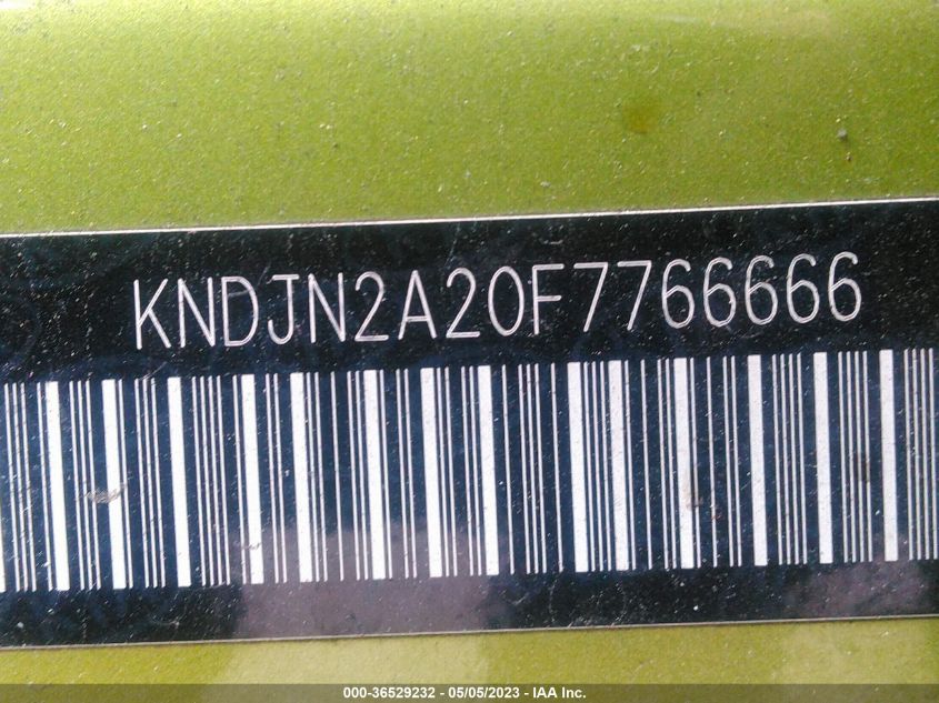 2015 KIA SOUL BASE - KNDJN2A20F7766666