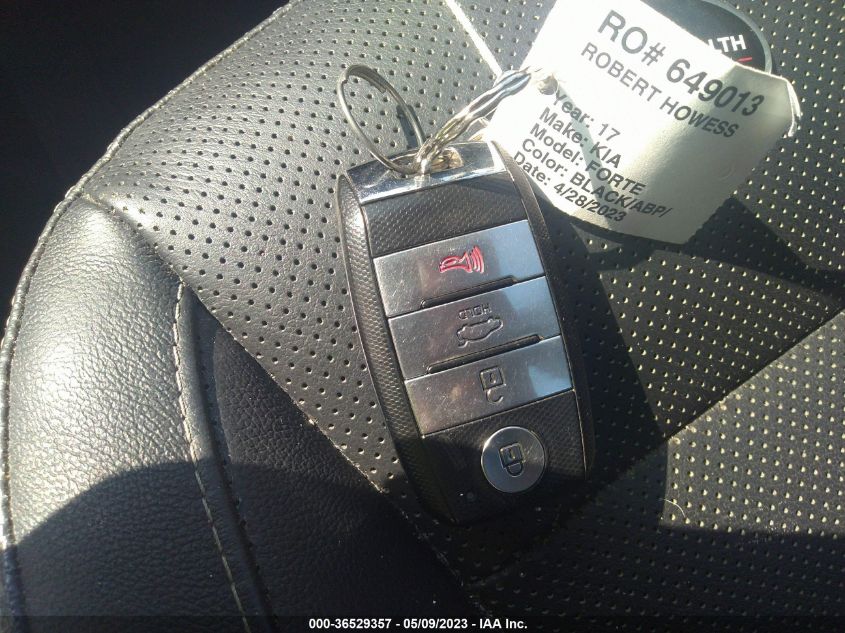 2017 KIA FORTE EX - 3KPFL4A85HE141663
