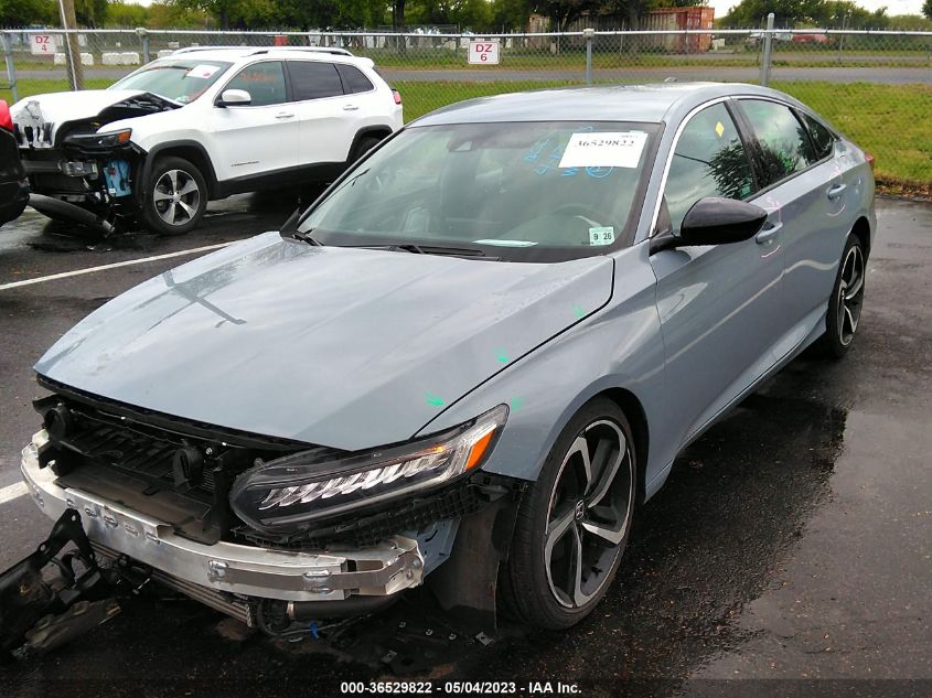 2021 HONDA ACCORD SEDAN SPORT - 1HGCV1F36MA107660