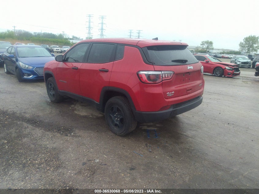 VIN 3C4NJDAB0KT689666 2019 JEEP COMPASS SPORT