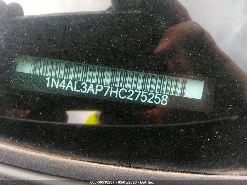 2017 NISSAN ALTIMA 2.5 SV - 1N4AL3AP7HC275258