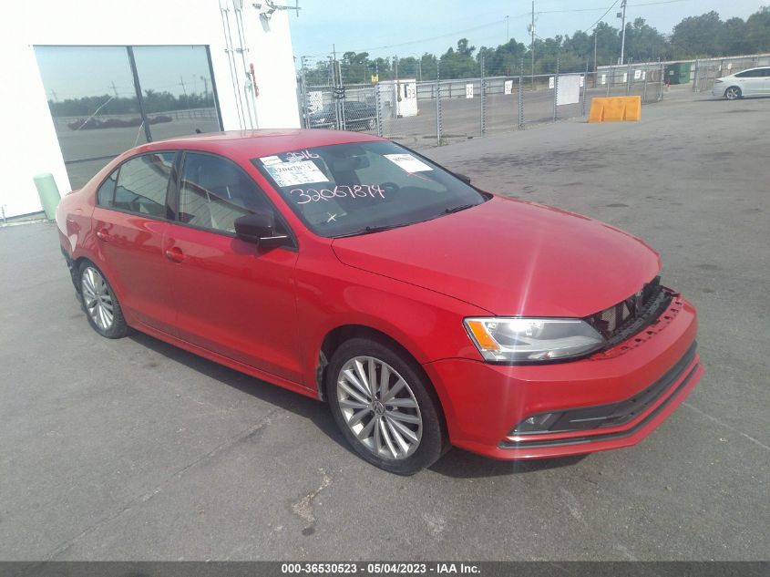 2016 VOLKSWAGEN JETTA SEDAN 1.8T SPORT - 3VWD17AJ6GM285449