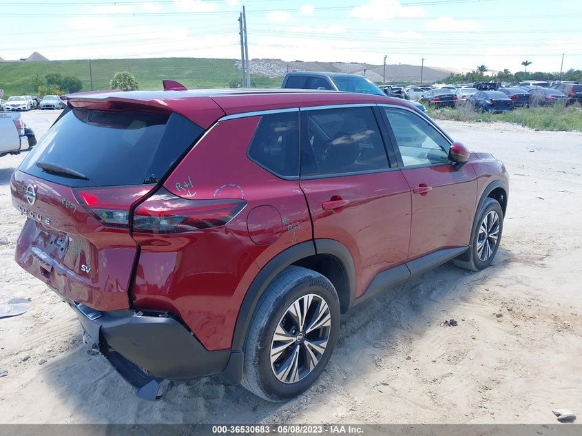 VIN JN8AT3BA0MW009887 2021 NISSAN ROGUE SV