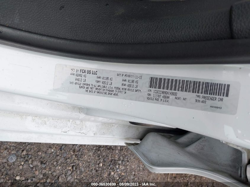 2016 CHRYSLER 200 LIMITED - 1C3CCCAB9GN149692