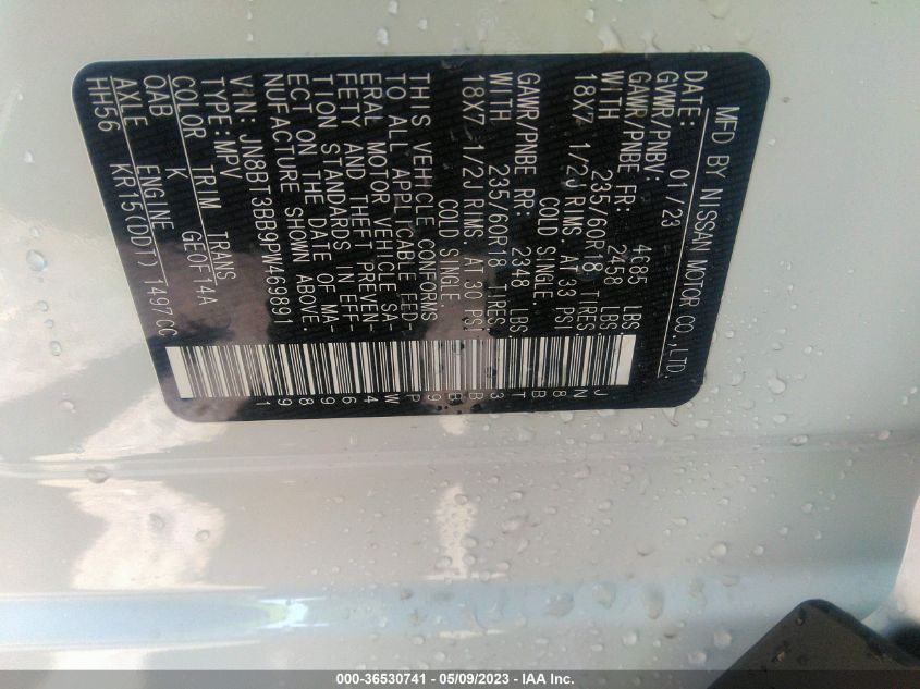 2023 NISSAN ROGUE SV - JN8BT3BB9PW469891