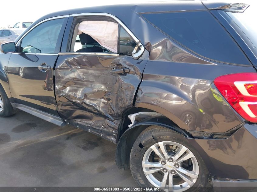 2016 CHEVROLET EQUINOX LS - 2GNALBEK2G6306644