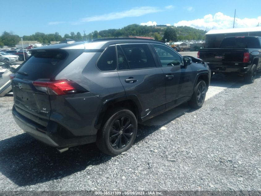 2022 TOYOTA RAV4 HYBRID SE - 4T3T6RFVXNU071034
