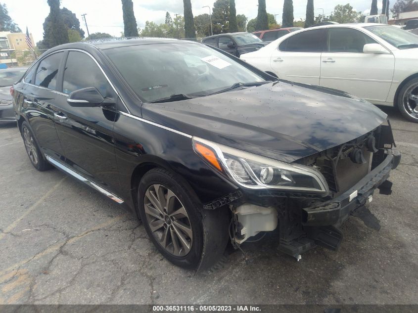 2015 HYUNDAI SONATA 2.4L SPORT - 5NPE34AF2FH222316