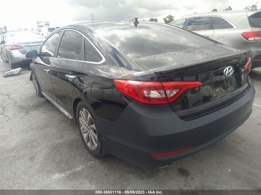 2015 HYUNDAI SONATA 2.4L SPORT - 5NPE34AF2FH222316