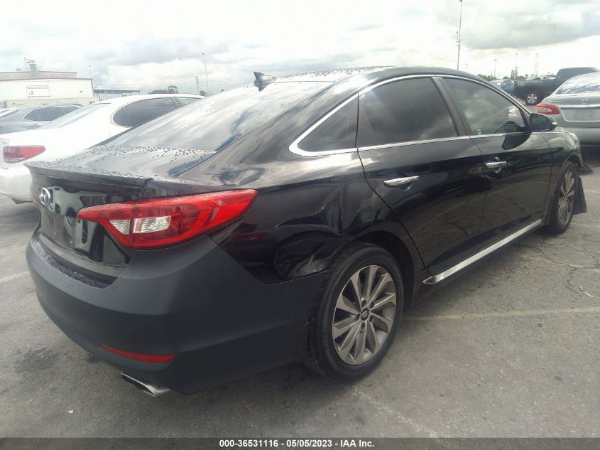 2015 HYUNDAI SONATA 2.4L SPORT - 5NPE34AF2FH222316