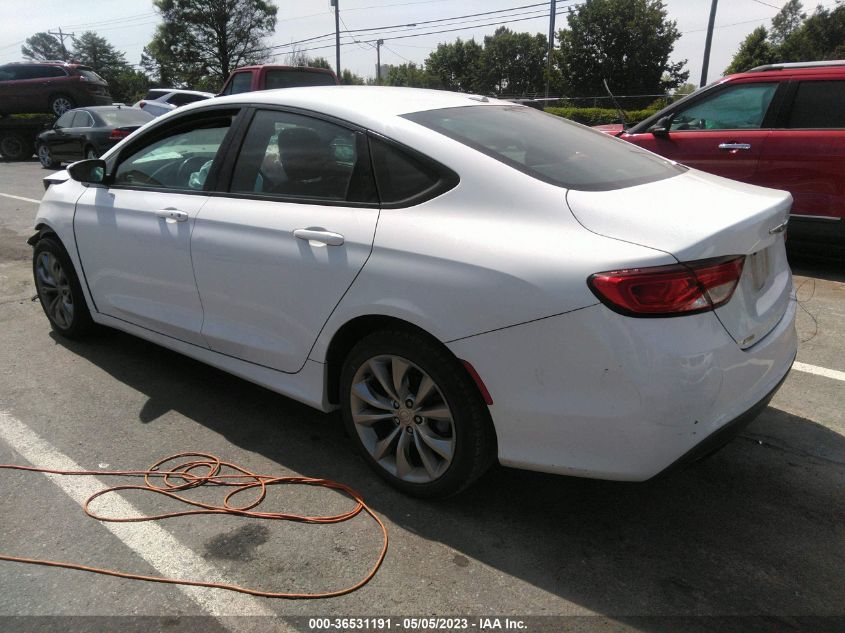 2015 CHRYSLER 200 S - 1C3CCCBB1FN670287