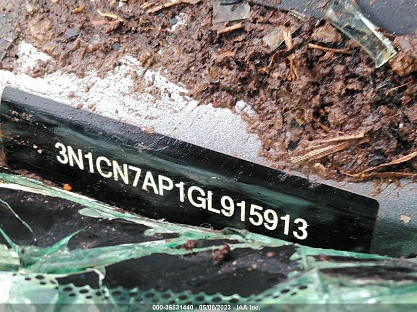 2016 NISSAN VERSA SV - 3N1CN7AP1GL915913