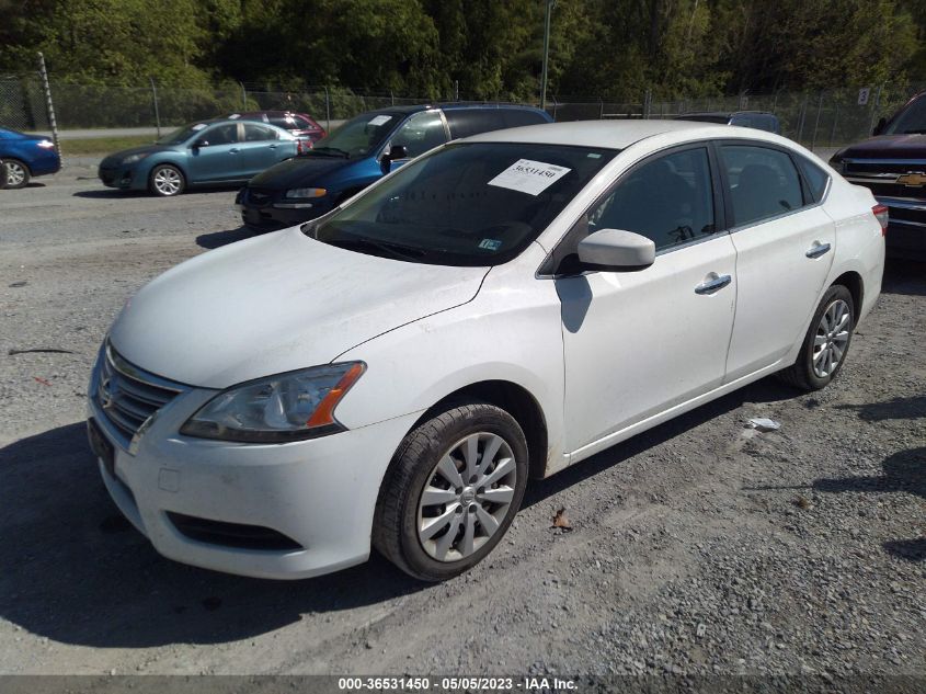 2015 NISSAN SENTRA S - 3N1AB7AP2FY333546