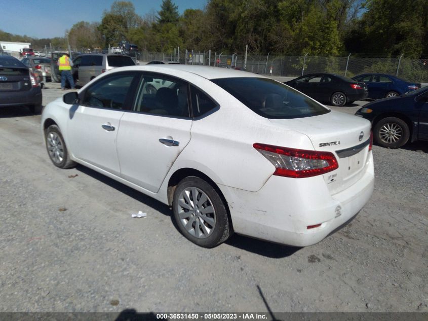 2015 NISSAN SENTRA S - 3N1AB7AP2FY333546