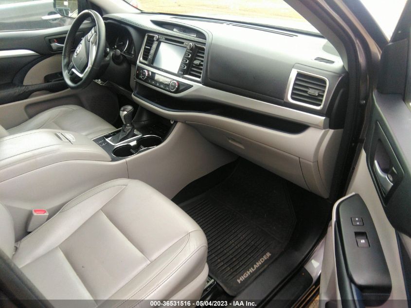 2014 TOYOTA HIGHLANDER XLE - 5TDJKRFH1ES017569