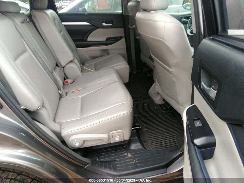 2014 TOYOTA HIGHLANDER XLE - 5TDJKRFH1ES017569
