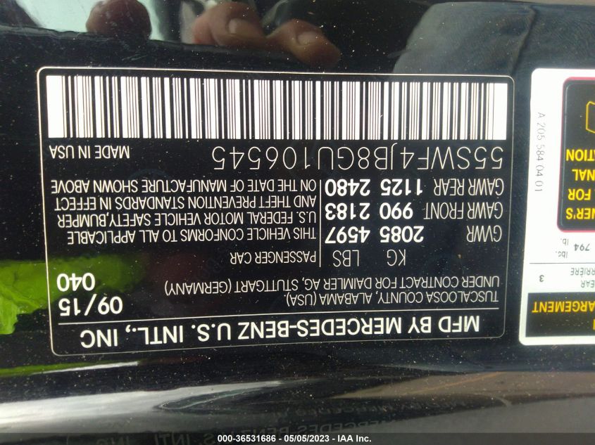 2016 MERCEDES-BENZ C-CLASS C 300 - 55SWF4JB8GU106545