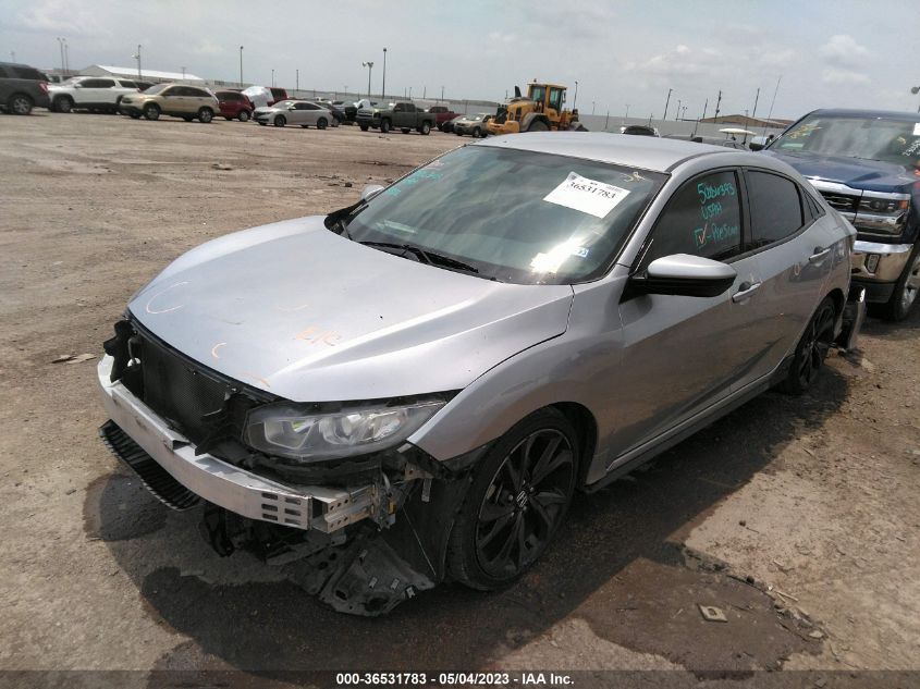 2018 HONDA CIVIC HATCHBACK SPORT - SHHFK7H42JU212303