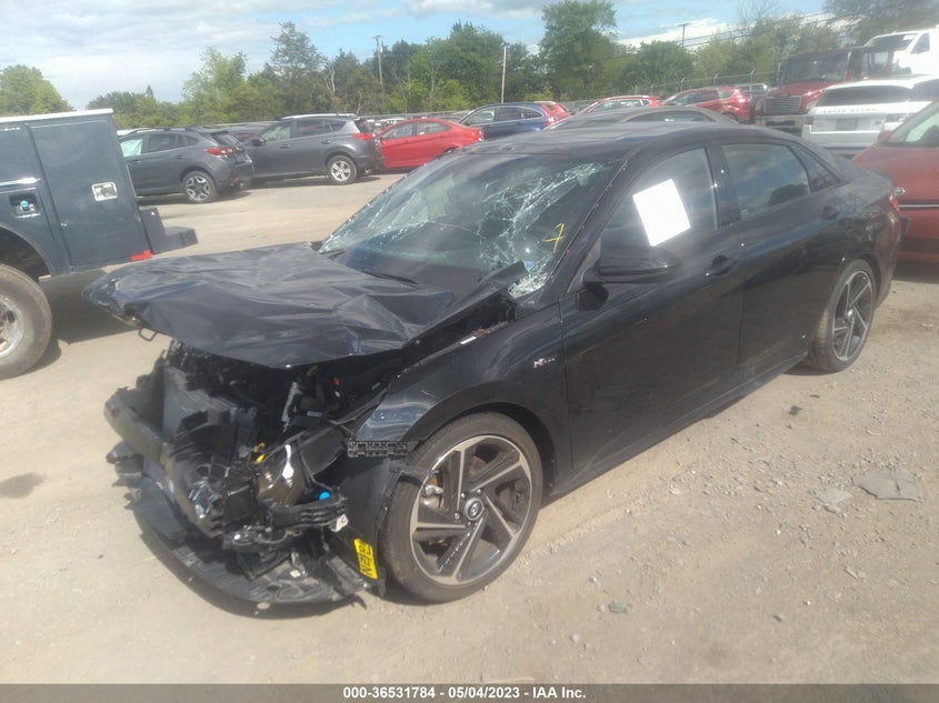 VIN KMHLR4AF8NU370248 2022 HYUNDAI ELANTRA N LINE