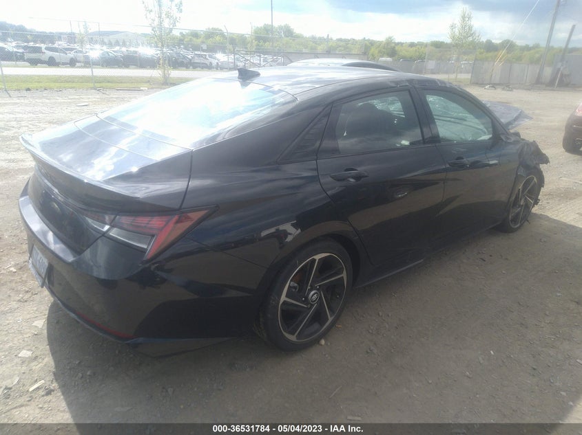 VIN KMHLR4AF8NU370248 2022 HYUNDAI ELANTRA N LINE