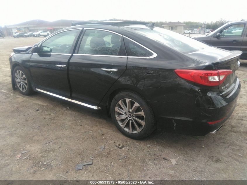 2016 HYUNDAI SONATA 2.4L SPORT TECH - 5NPE34AF5GH265730