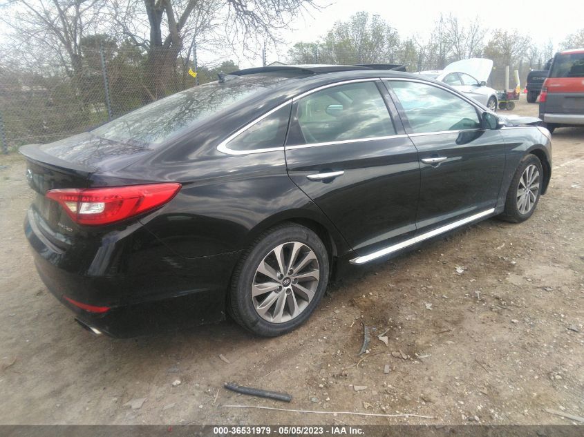 2016 HYUNDAI SONATA 2.4L SPORT TECH - 5NPE34AF5GH265730