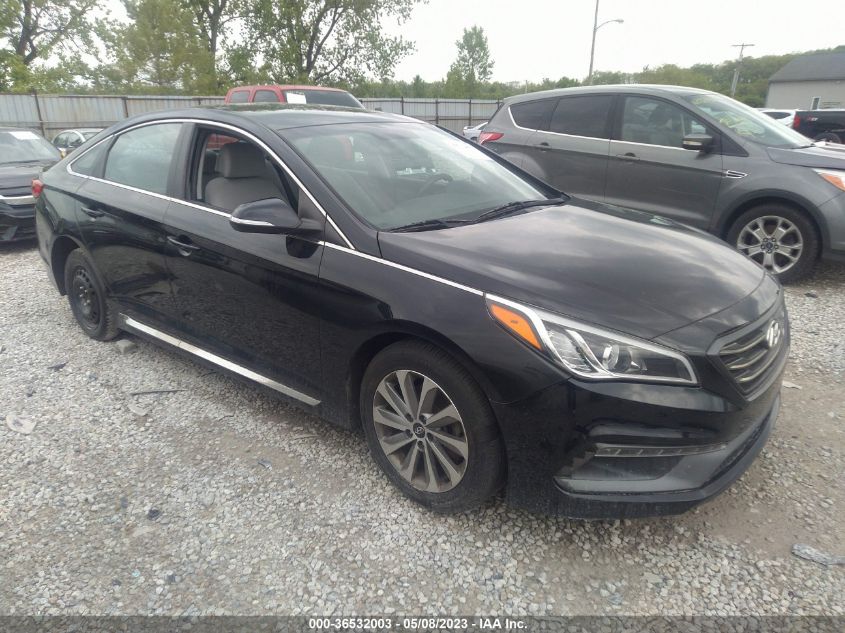 2016 HYUNDAI SONATA 2.4L SPORT - 5NPE34AF3GH291906