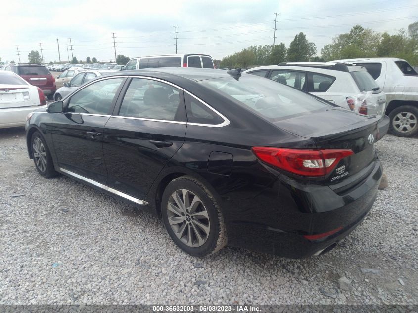 2016 HYUNDAI SONATA 2.4L SPORT - 5NPE34AF3GH291906