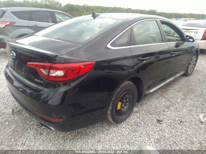 2016 HYUNDAI SONATA 2.4L SPORT - 5NPE34AF3GH291906