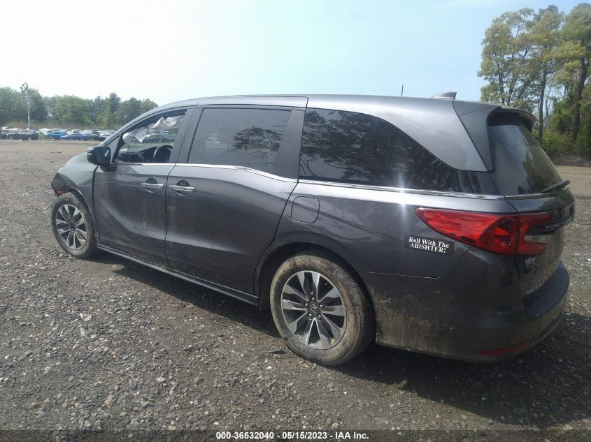 2022 HONDA ODYSSEY EX-L - 5FNRL6H77NB040443