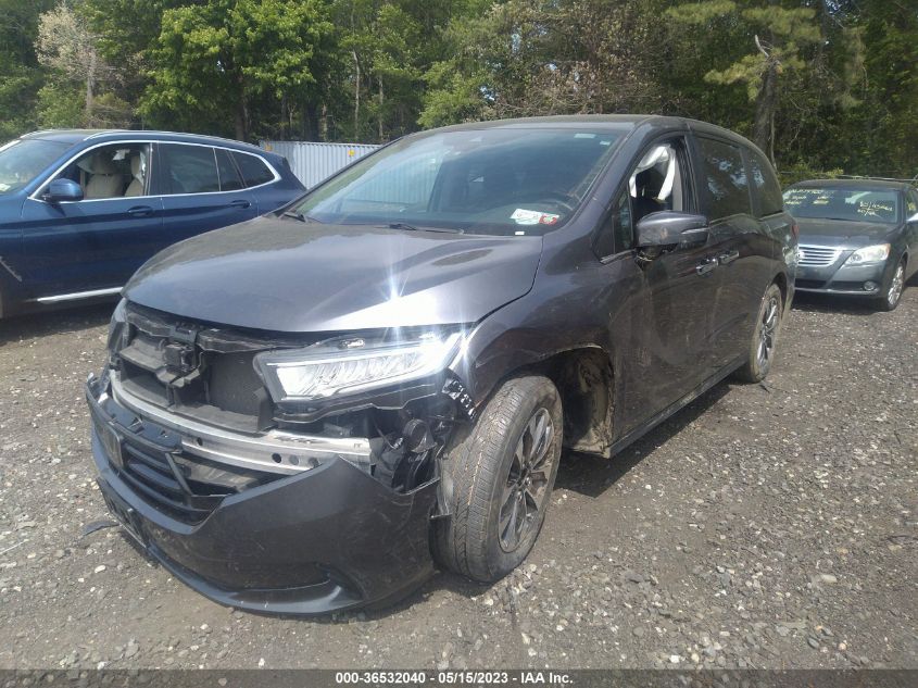 2022 HONDA ODYSSEY EX-L - 5FNRL6H77NB040443