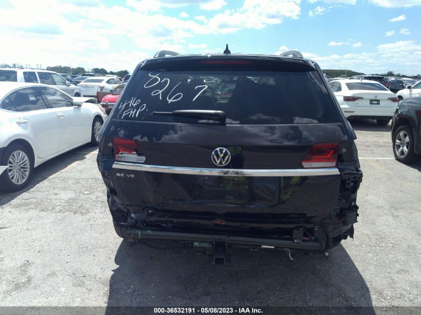 2022 VOLKSWAGEN ATLAS 3.6L V6 SE W/TECHNOLOGY - 1V2JR2CA6NC528267