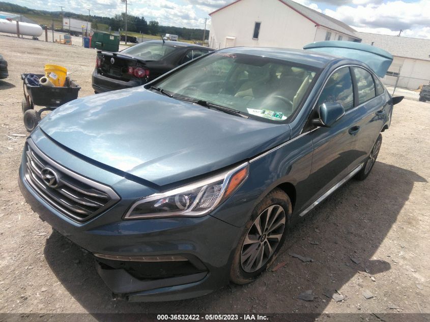 2015 HYUNDAI SONATA 2.4L SPORT - 5NPE34AF9FH105879