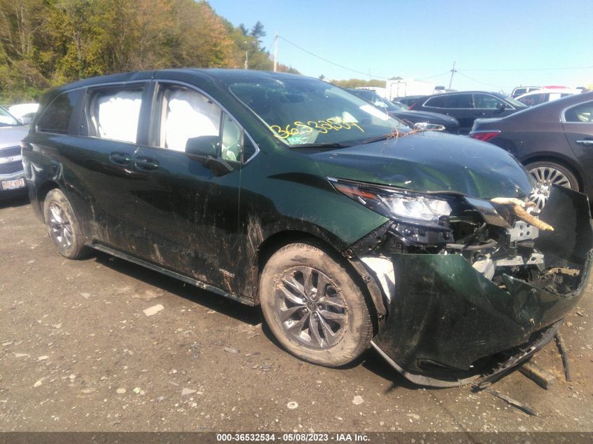 2021 TOYOTA SIENNA LE - 5TDKRKEC5MS046634