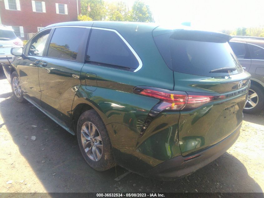 2021 TOYOTA SIENNA LE - 5TDKRKEC5MS046634