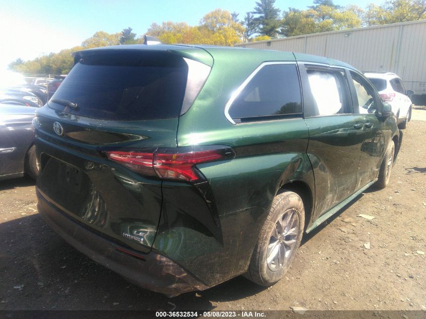 2021 TOYOTA SIENNA LE - 5TDKRKEC5MS046634