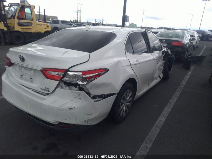 2020 TOYOTA CAMRY HYBRID LE - 4T1C31AK8LU528436