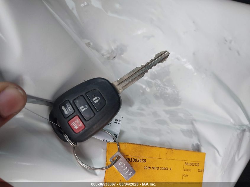 2018 TOYOTA COROLLA L/LE/XLE/SE/XSE - 5YFBURHE2JP746796