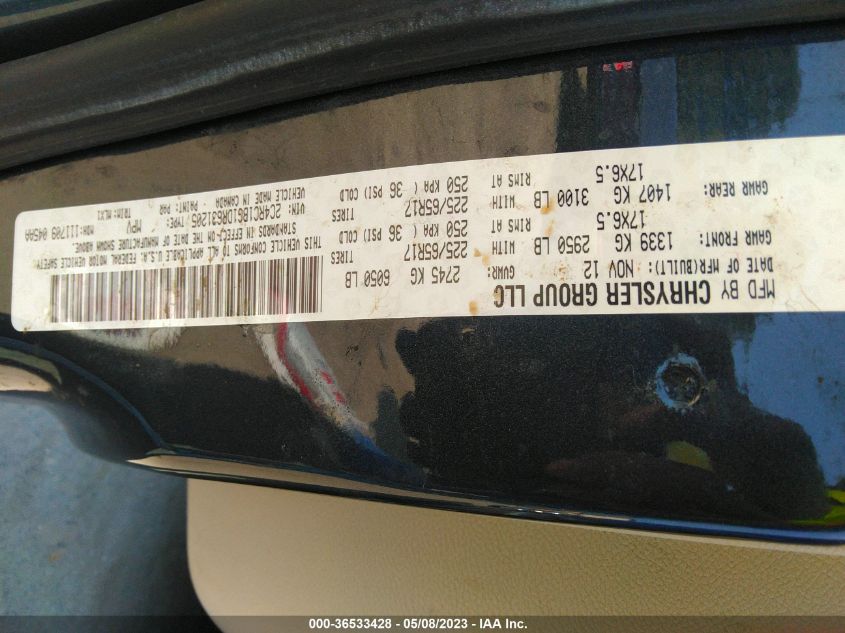 2013 CHRYSLER TOWN & COUNTRY TOURING - 2C4RC1BG1DR631205