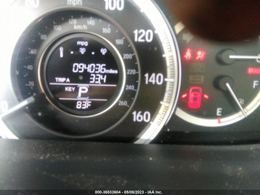 2017 HONDA ACCORD SEDAN EX-L - 1HGCR2F81HA003802