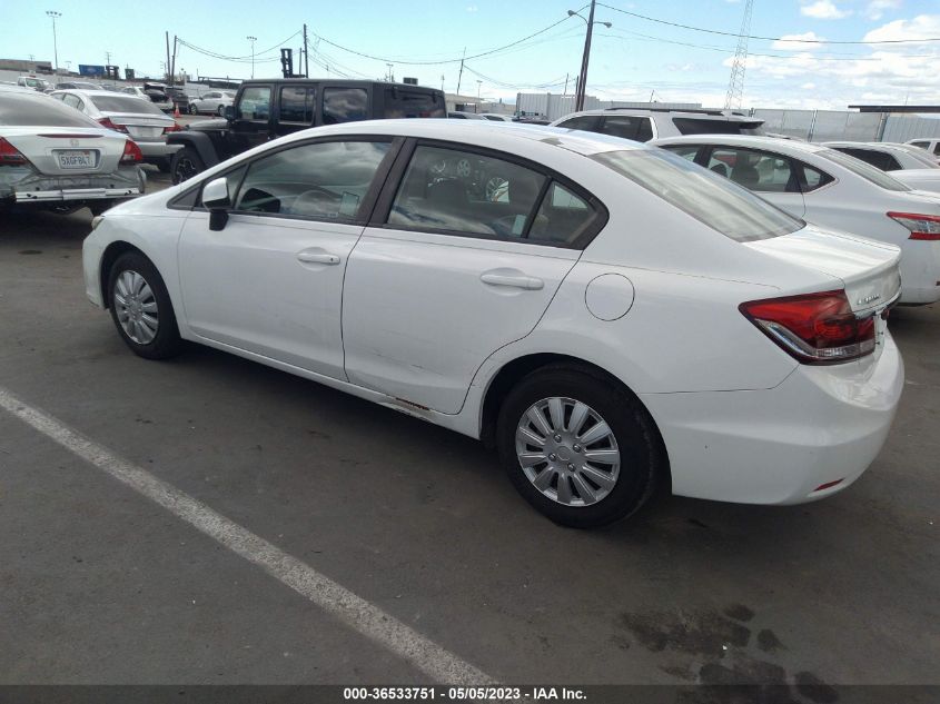 2013 HONDA CIVIC SDN LX - 19XFB2F52DE039107