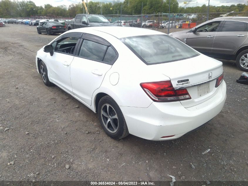 2015 HONDA CIVIC SEDAN SE - 19XFB2F79FE235453