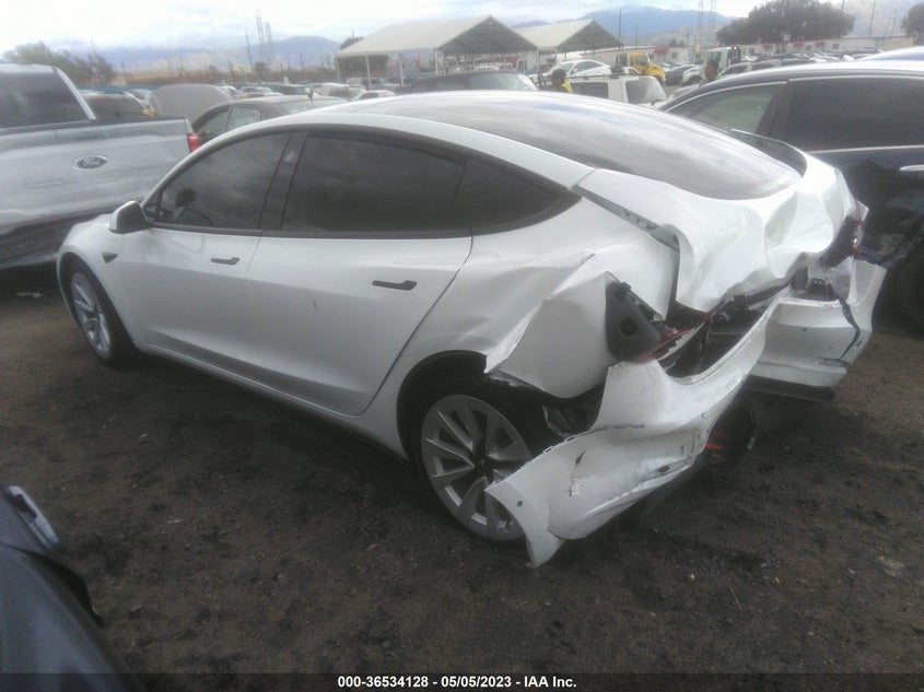 VIN 5YJ3E1EB3NF209448 2022 TESLA MODEL 3 LONG RANGE