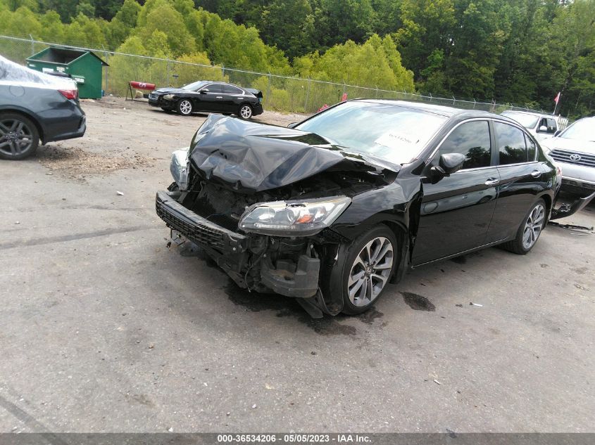 2014 HONDA ACCORD SEDAN SPORT - 1HGCR2F56EA130515