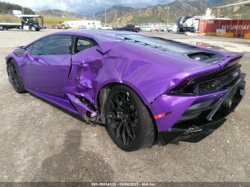 2022 LAMBORGHINI HURACAN EVO RWD ZHWUF5ZF8NLA19836