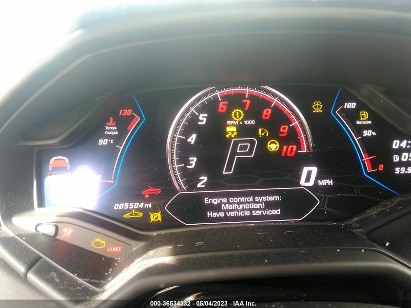 2022 LAMBORGHINI HURACAN EVO RWD ZHWUF5ZF8NLA19836