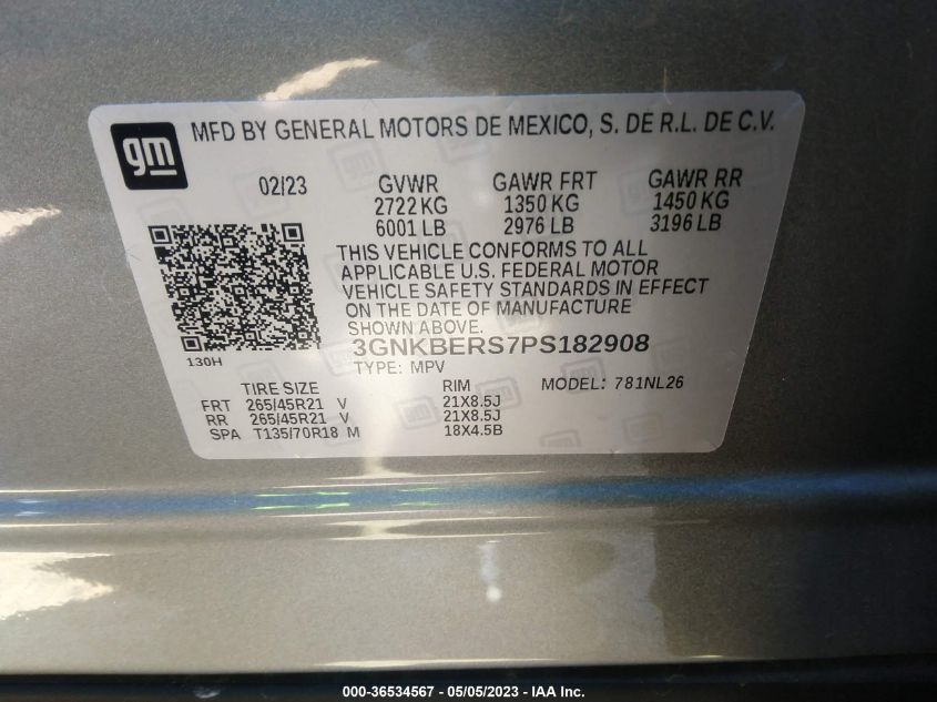 2023 CHEVROLET BLAZER RS - 3GNKBERS7PS182908