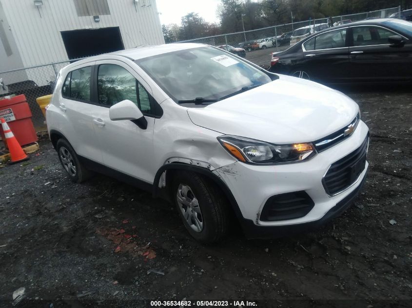 2017 CHEVROLET TRAX LS - 3GNCJKSB7HL289114