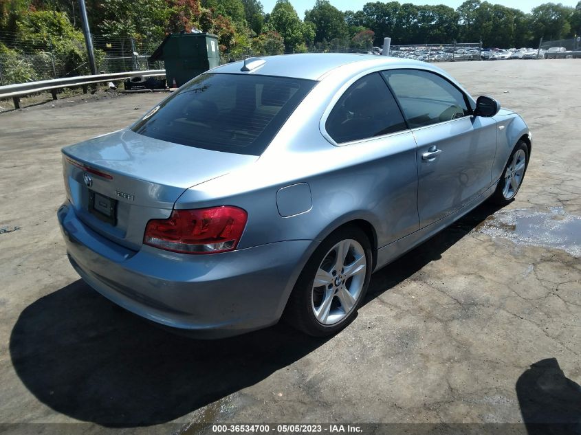 2013 BMW 1 SERIES 128I WBAUP9C59DVS95128