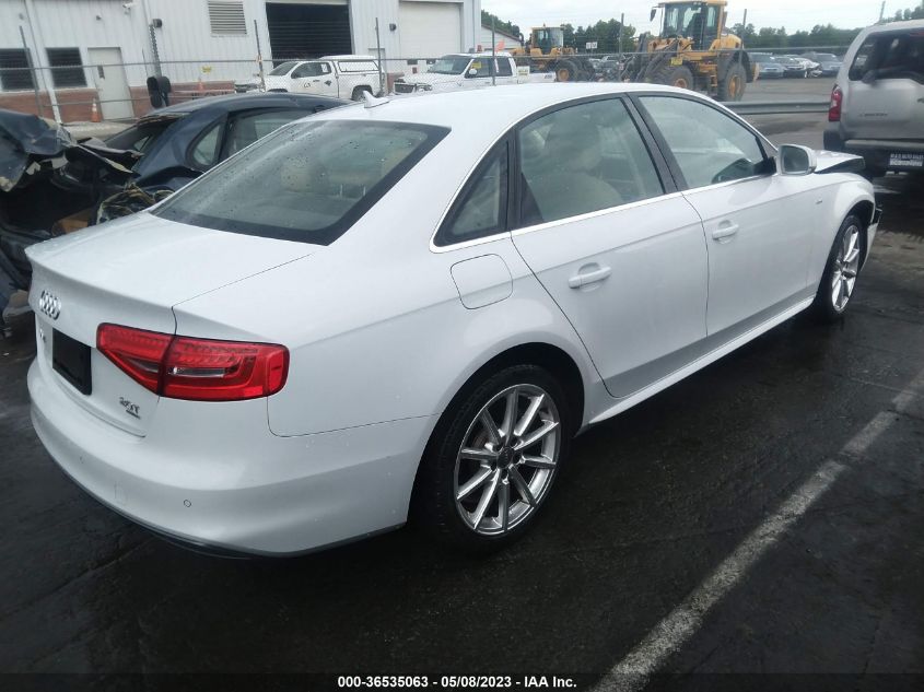 2014 AUDI A4 PREMIUM PLUS - WAUFFAFL8EN021489